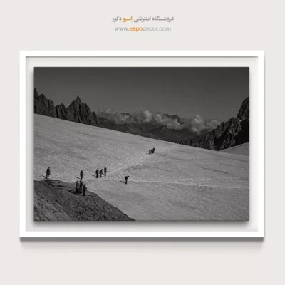 تابلو انگیزشی کار تیمی - مسیر صعود – تابلو سیاه و سفید - اسپو دکور