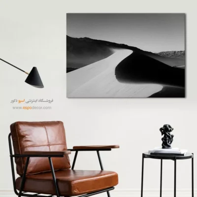 دکوراسیون بوهو - کویر بی‌پایان – تابلو سیاه و سفید - اسپو دکور