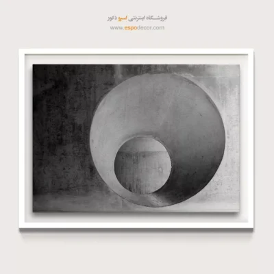 تابلو مدرن طوسی - چشم بتنی – تابلو سیاه و سفید - اسپو دکور