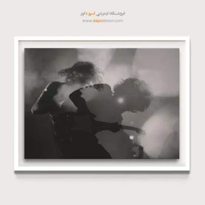 خرید هدیه برای نوازنده - روح راک – تابلو سیاه و سفید - اسپو دکور