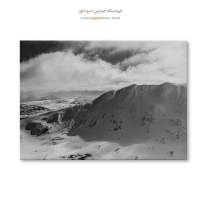 تابلو برای کلینیک - قله خاموش – تابلو سیاه و سفید - اسپو دکور