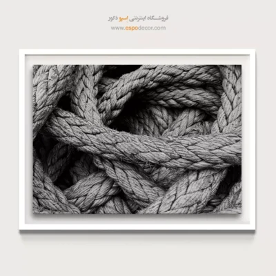 تابلو مناسب ویلا ساحلی - گره دریایی – تابلو سیاه و سفید - اسپو دکور