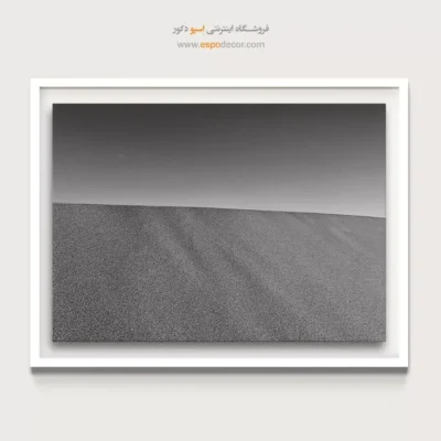 تابلو ساده و شیک - مرز شن – تابلو سیاه و سفید - اسپو دکور