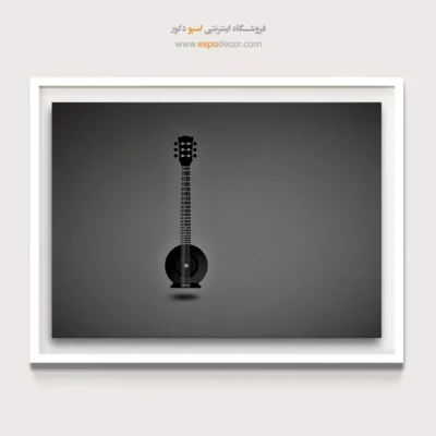 تابلو موسیقی مدرن - ملودی – تابلو سیاه و سفید - اسپو دکور
