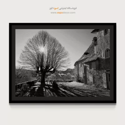 دکوراسیون روستیک - خانه مادربزرگ – تابلو سیاه و سفید - اسپو دکور