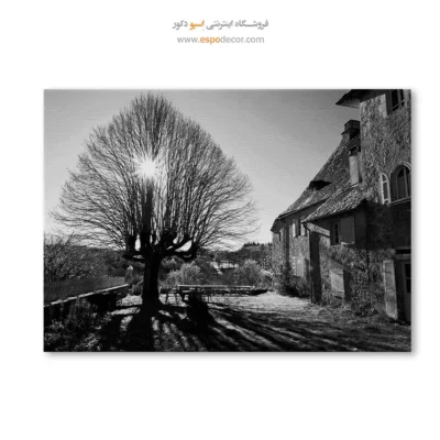 دکوراسیون روستیک - خانه مادربزرگ – تابلو سیاه و سفید - اسپو دکور