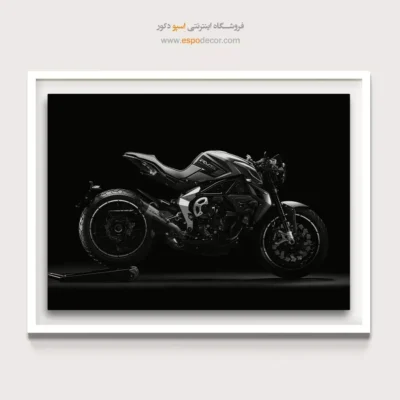 تابلو لاکچری مردانه - شتاب خاموش – تابلو سیاه و سفید - اسپو دکور