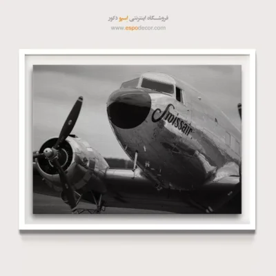 خرید هدیه برای خلبان - اسطوره آسمان – تابلو سیاه و سفید - اسپو دکور