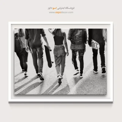ابلو اتاق نوجوان - نسل امروز – تابلو سیاه و سفید - اسپو دکور