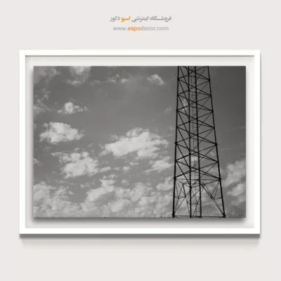 تابلو دکور صنعتی - سازه آسمان – تابلو سیاه و سفید - اسپو دکور