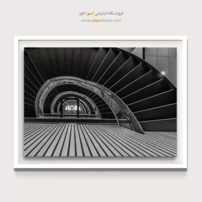 تابلو دکوراسیون لابی - قوس صعود – تابلو سیاه و سفید - اسپو دکور