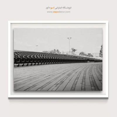 دکوراسیون باشگاه ورزشی - انتظار سکوت – تابلو سیاه و سفید - اسپو دکور