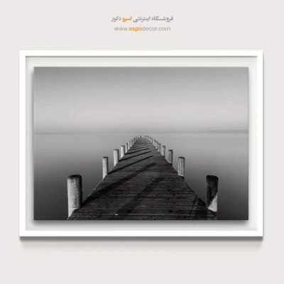 خرید تابلو برای حمام - مسیر بی‌انتها – تابلو سیاه و سفید - اسپو دکور