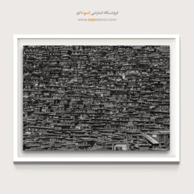 تابلو سیاه و سفید شلوغ - تراکم زندگی – تابلو سیاه و سفید - اسپو دکور