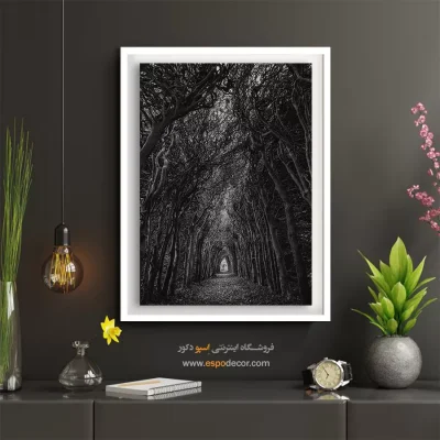 تابلو دیواری با تصاویر زیبا - راه – تابلو سیاه و سفید - اسپو دکور