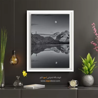 تابلو زیبا برای دکور سیاه و سفید - نگاه – تابلو سیاه و سفید - اسپو دکور