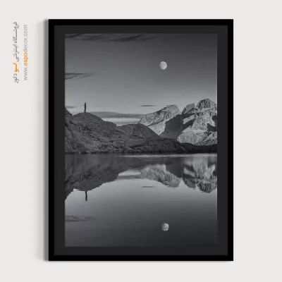تابلو زیبا برای دکور سیاه و سفید - نگاه – تابلو سیاه و سفید - اسپو دکور