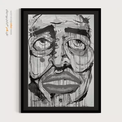 خرید تابلو نقاشی سیاه و سفید - شَک – تابلو سیاه و سفید - اسپو دکور