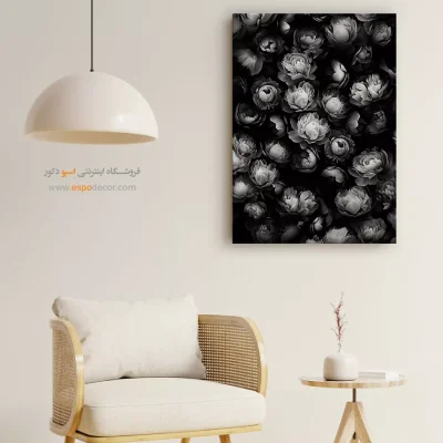 تابلو دیواری با تصاویر آرامشبخش - نگارستان – تابلو سیاه و سفید - اسپو دکور