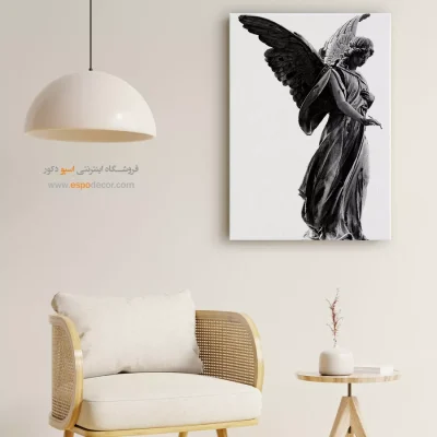 تابلو با تصاویر هنری سیاه و سفید