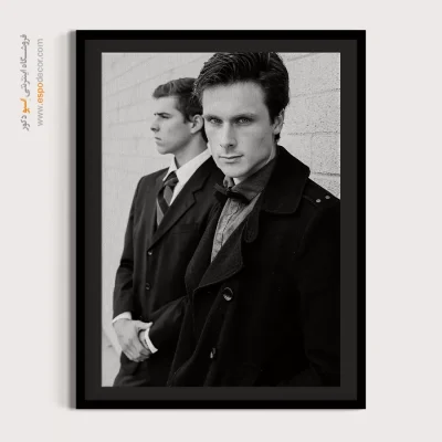 تابلو پرتره مردانه - ژست اشرافی – تابلو سیاه و سفید - اسپو دکور