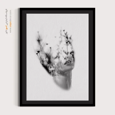 دکوراسیون رمانتیک و هنری - رویش ذهن – تابلو سیاه و سفید - اسپو دکور