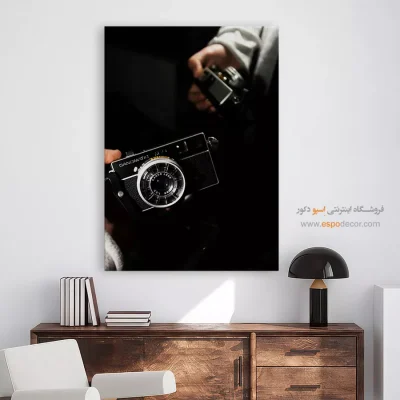 تابلو برای استودیو عکاسی - آینه عکاس – تابلو سیاه و سفید - اسپو دکور