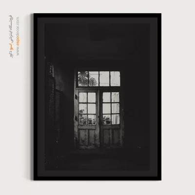 تابلو دکوراتیو با تم نوستالژی - مرز نور و تاریکی – تابلو سیاه و سفید - اسپو دکور