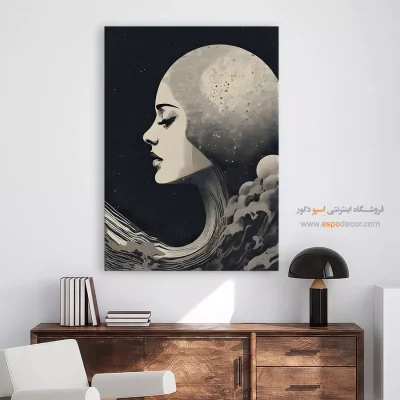 تابلو سیاه و سفید با تصاویر ساحلی