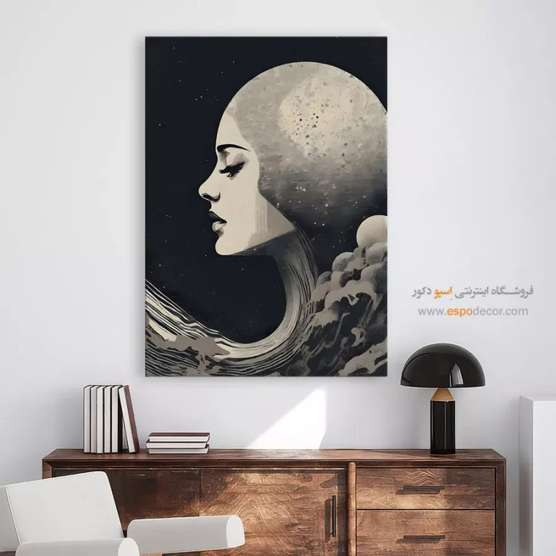 تابلو سیاه و سفید با تصاویر ساحلی