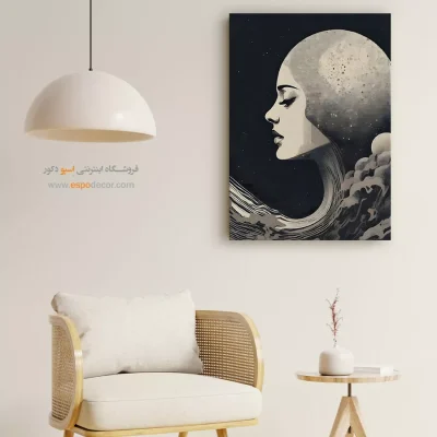 تابلو سیاه و سفید با تصاویر ساحلی