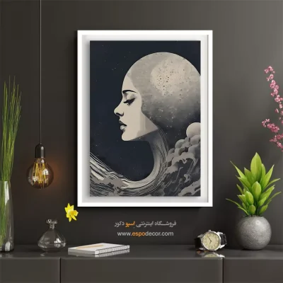 تابلو سیاه و سفید با تصاویر ساحلی