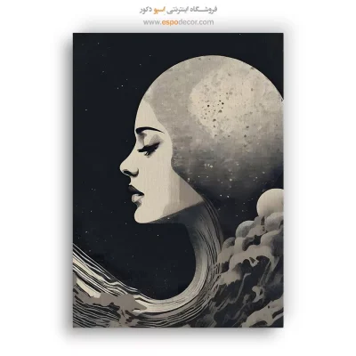 تابلو سیاه و سفید با تصاویر ساحلی