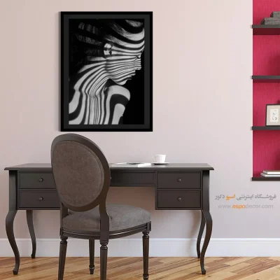 تابلو فشن دکوراتیو سیاه و سفید - زیبایی در سایه – تابلو سیاه و سفید - اسپو دکور
