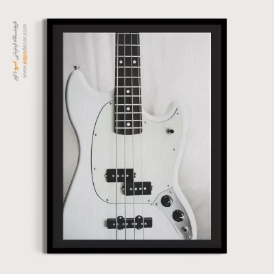 تابلو سیاه و سفید برای استودیو موسیقی - آهنگ سپید – تابلو سیاه و سفید - اسپو دکور