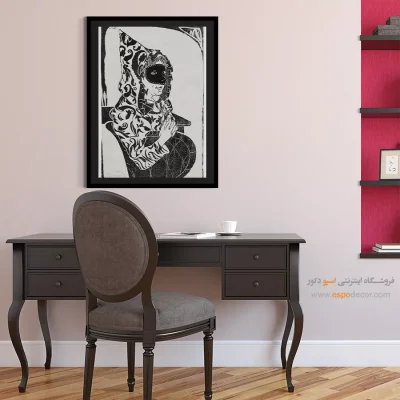 طراحی هنری سیاه و سفید - ماسک – تابلو سیاه و سفید - اسپو دکور