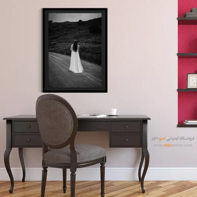 تابلو دکوراتیو - تنها – تابلو سیاه و سفید - اسپو دکور