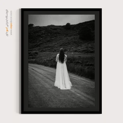 تابلو دکوراتیو - تنها – تابلو سیاه و سفید - اسپو دکور