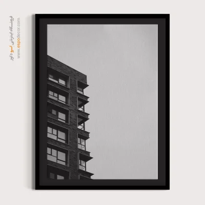 تابلو مدرن هنری - زاویه تند – تابلو سیاه و سفید - اسپو دکور