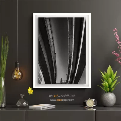تابلو برای دکوراسیون مدرن - موازی – تابلو سیاه و سفید - اسپو دکور