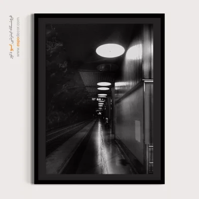 دکور دیوار سیاه و سفید - زیرزمینی – تابلو سیاه و سفید - اسپو دکور