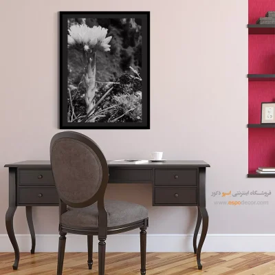 تابلو گل - دراماتیک – تابلو سیاه و سفید - اسپو دکور