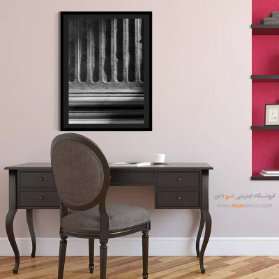 تابلو هنری سیاه سفید - خط‌وط بی‌پایان – تابلو سیاه و سفید - اسپو دکور