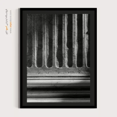 تابلو هنری سیاه سفید - خط‌وط بی‌پایان – تابلو سیاه و سفید - اسپو دکور