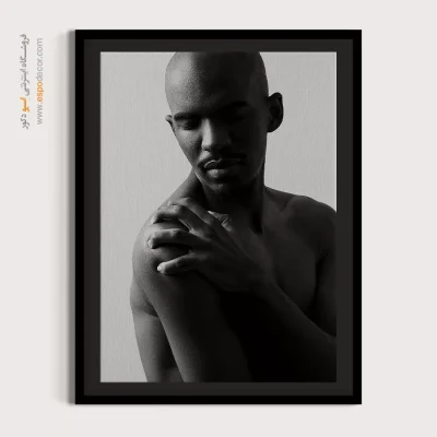 خرید تابلو سیاه و سفید بزرگ - لمس – تابلو سیاه و سفید - اسپو دکور