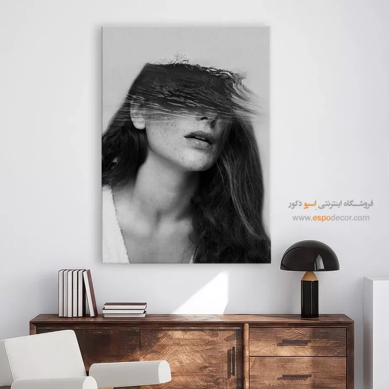 تابلو دیواری مینیمال سیاه و سفید