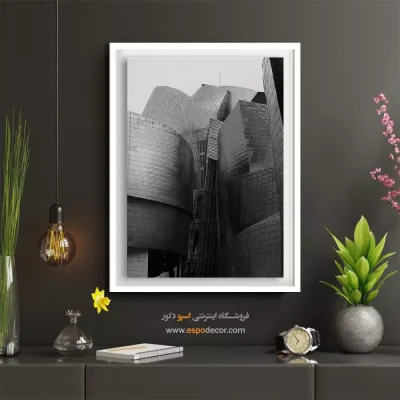 تابلو دکوراتیو سیاه سفید