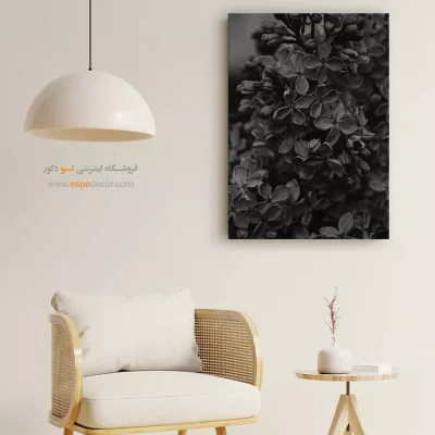 تابلو مینیمال سیاه سفید - تراکم ظرافت – تابلو سیاه و سفید - اسپو دکور