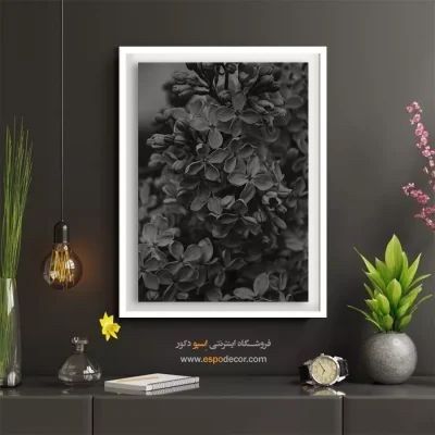 تابلو مینیمال سیاه سفید - تراکم ظرافت – تابلو سیاه و سفید - اسپو دکور