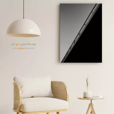 تابلو دیواری سیاه سفید - خط تعادل – تابلو سیاه و سفید - اسپو دکور